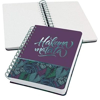 Bild av Sigel JN613 spiralblock anteckningsblock bullet journal Jolie, ca A5, dot linjering, 240 sidor, lila/turkos, vegansk, tillverkad av hållbart papper