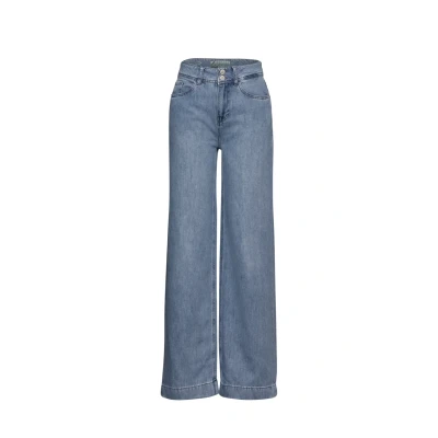 Bild av STREET ONE Jeans breda ben, Ljusblå tvättad, 31W / 30L