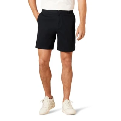 Bild av Amazon Essentials herr Classic Fit 7 tum Comfort Stretch Chino shorts, svart, 30