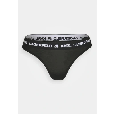 Bild av KARL Lagerfeld LOGO Thong String, Storlek: Large, Black