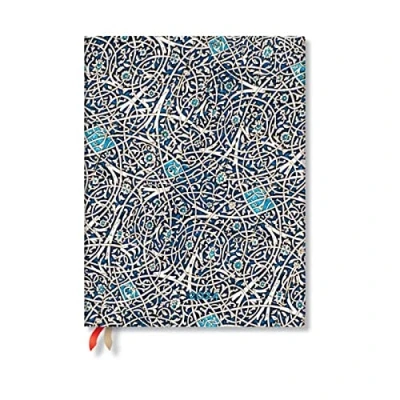 Bild av Granada Turquoise (Moorish Mosaic) Ultra Horizontal 12 month Dayplanner 2024 (Elastic Band Closure)