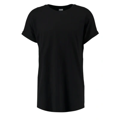 Bild av Urban Classics LONG Shaped Turnup Tshirt bas, Storlek: Small, Black