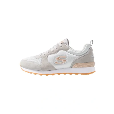 Bild av Skechers dam Og 85 Gold&#039;n Gurl Sneakers, Ljusgrå mocka nylon nät ros guld trim, 37.5 EU