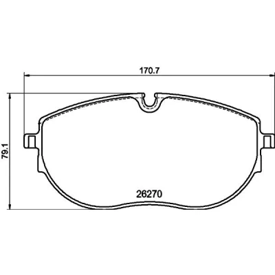 Bild av HELLA 8DB 355 040 891 Jeu de plaquettes frein contact signal d&#039;usure inclus avec vis d&#039;étrier accessoires