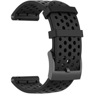 Bild av Armband för Suunto 7/9/9Baro/D5/Spartan/Fossil Nate/Q klockarmband silikon Svart
