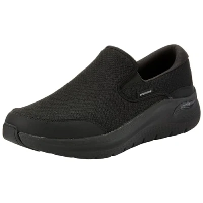 Bild av Skechers herr Arch Fit 2.0 Vallo Slip On, Svart nätläder, 41 EU
