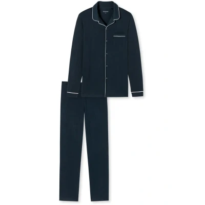 Bild av Schiesser SET Pyjamas, Storlek: 48, Dunkelblau
