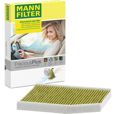 Bild av MANN FILTER FP 29 007 Kupéfilter Aktivkolfilter med polyfenol 284mm 232mm 30mm FORD: Transit Custom V362 Skåpbil, Mk7 Skåpbil