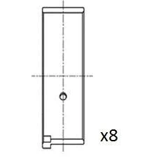 Bild av FAI AutoParts BB2008 025 Coussinets De Vilebrequin MAZDA: 5, 6 5 portes, Break