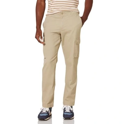 Bild av Amazon Essentials Men&#039;s Stretchiga cargobyxor med smal passform (finns i Big &amp; Tall), Kaki brun, 30W / 30L