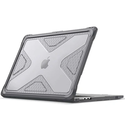 Bild av FINTIE Fodral kompatibelt med MacBook Air 15 tum (2024/2023) M3/M2 chip, slitstarkt hårt skal TPU stötfångare för 15,5 modell A3114 A2941, grå