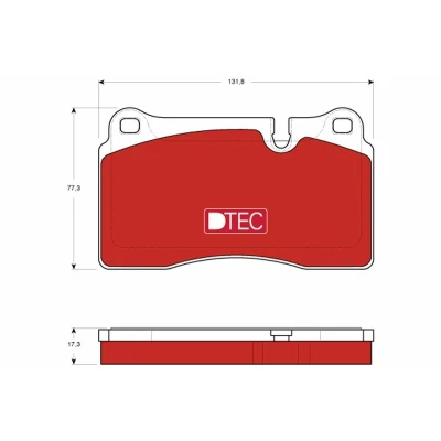 Bild av TRW DTEC COTEC GDB1743DTE Jeu de plaquettes frein préparé pour indicateur d&#039;usure LAND ROVER: Range Rover Sport, 3