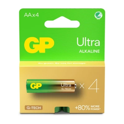 Bild av GP Ultra Alkaline G TECH AA/LR6 Batterier Svanenmärkt 4 Pack