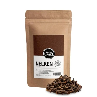 Bild av Spicy Welt Hela Kryddnejlikor (250g) Premiumkvalitet Nejlikor för Bakning, Matlagning &amp; Drycker Aromatisk Krydda 100% Naturlig, Utan Tillsatser