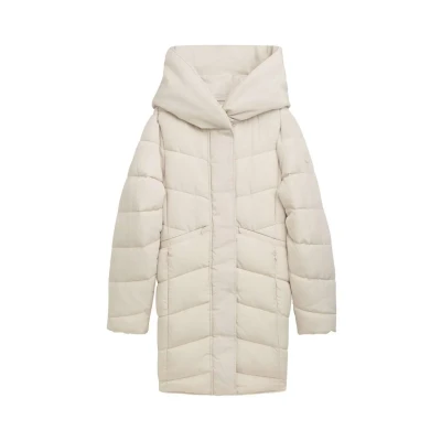 Bild av TOM Tailor Puffer MIT Kapuze Vinterkappa /rock, Storlek: XS, Dusty beige