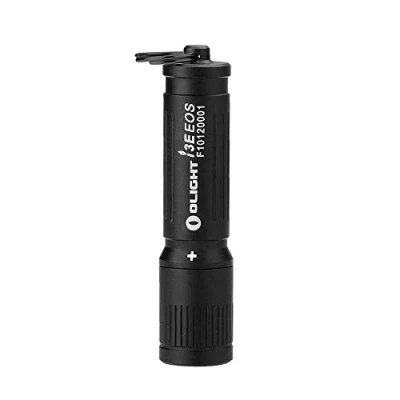 Bild av OLIGHT I3E EOS Mini LED ficklampa Nyckelring 90 Lumen och 44 m räckvidd, liten Handlampa Vattentät IPX8, AAA batteri svart
