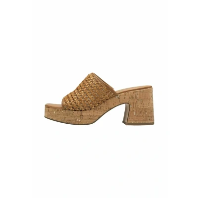 Bild av Tamaris Clogs, Storlek: 36, Cognac Textil/syntet