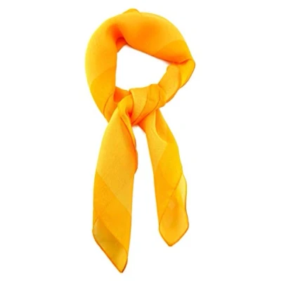 Bild av TigerTie Fin chiffong för damer i enfärgad storlek 58 cm x cm, Gul solgul, Nickituchgröße: ca. Länge Breite