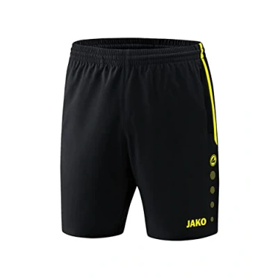 Bild av JAKO Mäns tävling 2.0 shorts, svart (svart/neongul), 3XL