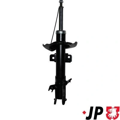 Bild av JP GROUP 3842100770 Amortisseur Essieu avant gauche Pression de gaz Système bitube Jambe suspension Goujon en haut MAZDA: 2 3/5 portes
