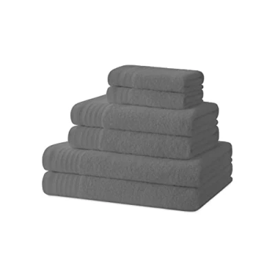 Bild av Degrees home handdukar badrum handduksset 2 duschhanddukar, och bidéhanddukar 100% bomull 480 g/m2
