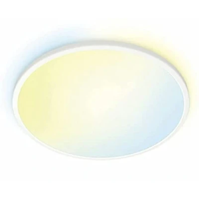 Bild av WiZ SuperSlim Taklampa (WiZ Color), Vit, Rund Smart LED belysning (WiFi och Bluetooth), 36W, 2700 6500 Kelvin, Dimbar i kallvitt till varmvitt