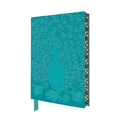 Bild av Louis Comfort Tiffany: Displaying Peacock Artisan Art Notebook (Flame Tree Journals): Unser hochwertiges, liniertes Blankbook mit Softcovereinband aus ... künstlerisch gestaltetem Buchschnitt
