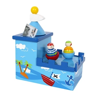 Bild av Small Foot Wooden Music Box and Piggy Bank Pirate