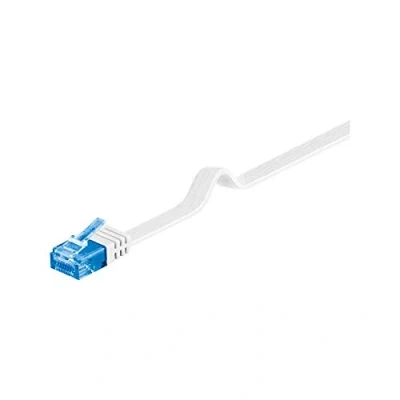 Bild av Goobay 96347 CAT 6a platt patchkabel, U/UTP, vit
