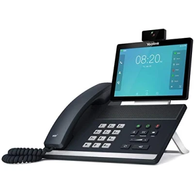 Bild av Yealink VP59 IP videotelefon med digital kamera, Bluetooth interface nummerpresentation IEEE 802.11a/b/g/n/ac (Wi Fi) / 4.2 5 vägs samtalsförmåg SIP, SIP v2, SRTP klassiskt grå