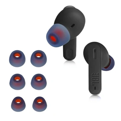 Bild av kwmobile 6 x kuddar kompatibla med JBL Tune 230 NC TWS/T230NC 3 storlekar silikonöronproppar In Ear hörlurar