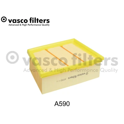 Bild av DAVID VASCO A590 Filtre à air 70mm 217mm 162mm rectangulaire Cartouche filtrante FORD: Transit Custom V362 Van, FIESTA 7, Ecosport Mk2