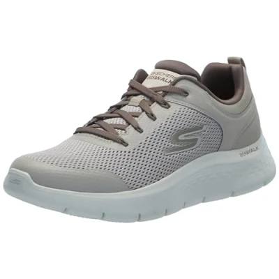 Bild av Skechers herr Go Walk Flex Oberoende träningsskor, Tan syntetisk textil, 45 EU