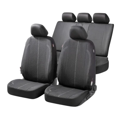 Bild av WALSER Tratto ZIPP IT 11854 Couverture de siège noir Polyester avant et arrière RENAULT: Clio 3, 2, 4, PEUGEOT: 206 3/5 portes
