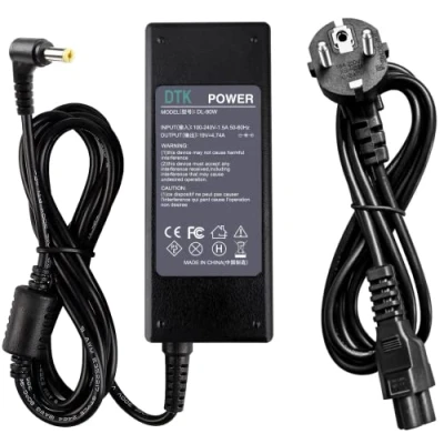 Bild av DTK strömförsörjning för ACER 19 V 4,74 A 90 W Aspire laddkabel bärbar dator kontakt: 5,5 x 1,7 mm