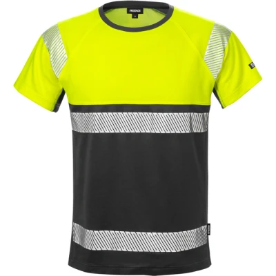 Bild av FRISTADS T shirt varsel 7518 gul kl1 L