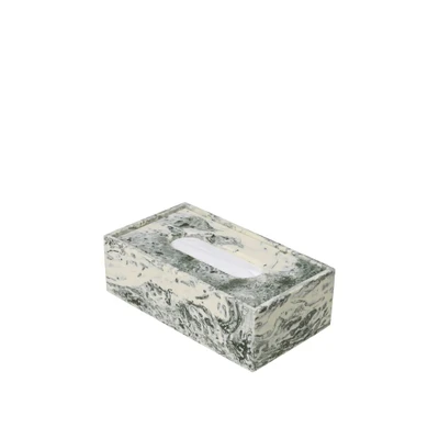 Bild av Ferm Living Mist Tissue Box Nyckelring Emerald Off white W12 x D21.5 H7 cm