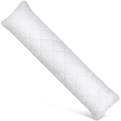 Bild av Utopia Bedding Sidosovkudde, 40 x 145 cm, gravidkudde, fyllning av hålfiber, med mikrofibertyg, mjuk, Set om 1, (Vit)