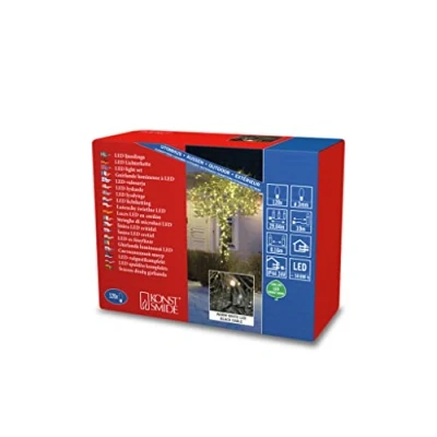 Bild av Konstsmide Mikro LED ljusslinga, 120 färgglada dioder, 24 V utomhus trafo, svart kabel 3612500