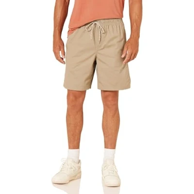 Bild av Amazon Essentials herrshorts med dragsko (finns i plusstorlek), kakibrun, liten