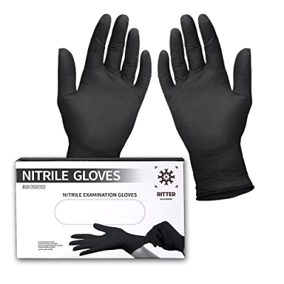 Bild av Ritter Die Schärferei Nitril LMNEGBK01 Handskar, Svart, S x 100 stycken