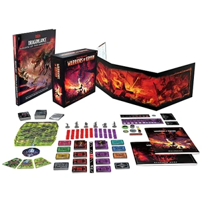 Bild av Dungeons &amp; Dragons Dragonlance: Shadow of the Dragon Queen Deluxe Edition (D&amp;D Adventure, DM Screen + Warriors Krynn board game Engelsk Version)