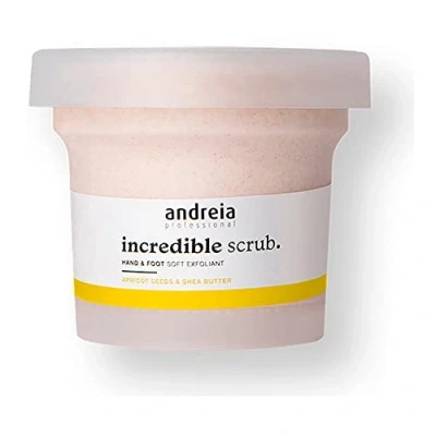 Bild av Andreia Professional Hand &amp; Foot Scrubs Fantastisk fotskrubb och handskrubb med aprikosfrön sheasmör Scrub för händer fötter hydrering 200g