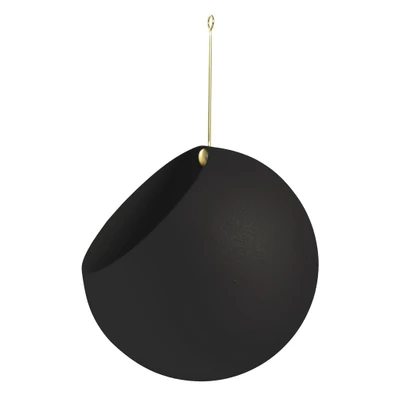 Bild av AYTM Globe blomkruka, hängande, Ø 21 cm, svart, aluminium