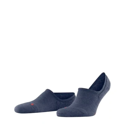 Bild av FALKE unisex strumpor Keep Warm U IN ull osynlig enfärgad 1 par, Blå (Ocean Melange 6776), 37 38, 37/38 EU