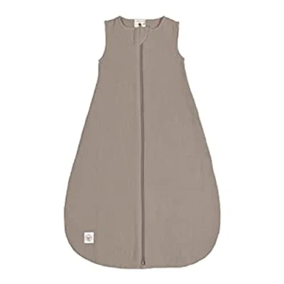 Bild av LÄSSIG Baby sommar sovsäck ärmlös Muslin bomull GOTS certifierad, unisex/Muslin taupe, storlek 50/56 0 2 månader