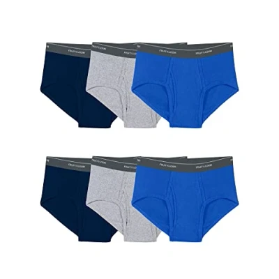 Bild av Fruit of the Loom herrkalsonger (förpackning med 6), Enfärgade ämnen, M