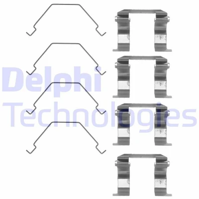 Bild av DELPHI LX0159 Kit d&#039;accessoires, plaquette de frein à disque MAZDA: Premacy, 626 IV 3/5 portes, V Break, FORD USA: PROBE 2