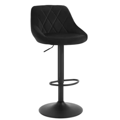 Bild av WOLTU BH219sz 1 sits barpall, bra klädd sammetssits, justerbar i höjdled, 360 vridbar, färgval, svart