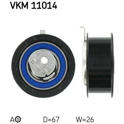 Bild av SKF VKM 11014 Poulie tendeur, courroie crantée VOLKSWAGEN: GOLF 3, TRANSPORTER 4, 4 Bus, AUDI: A4 B5 Avant, A6 C5 Cabriolet B4